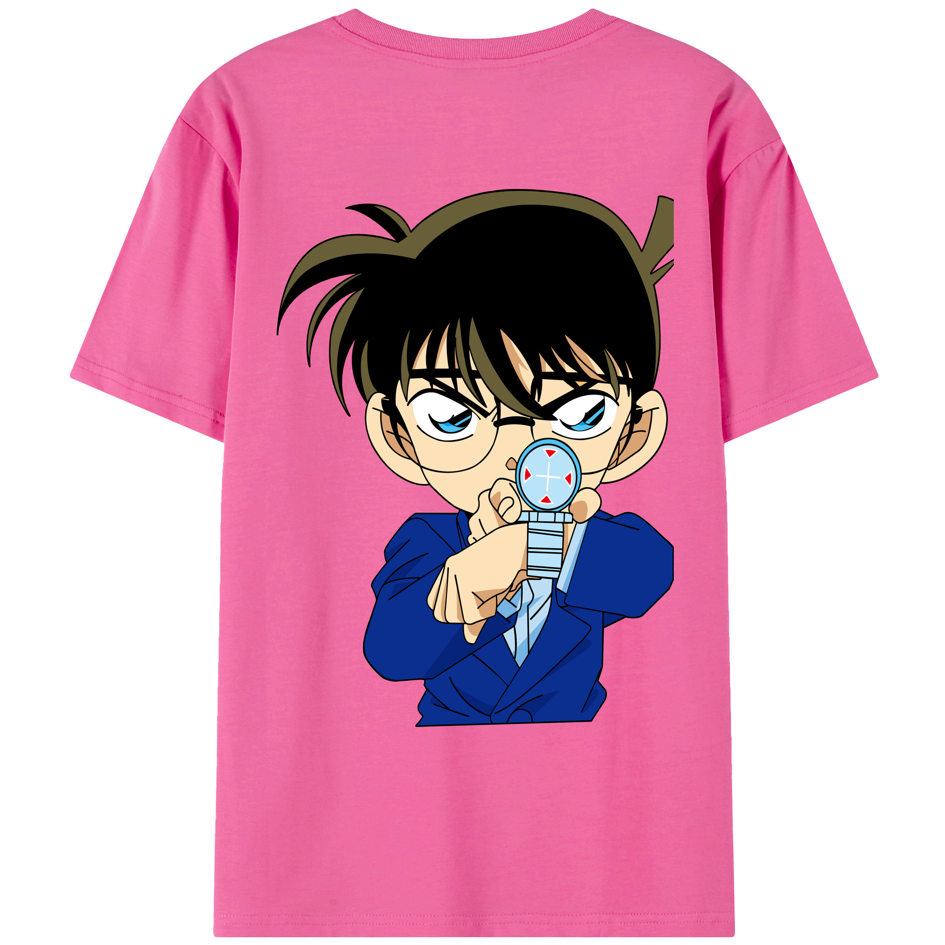 （画像用） 名探偵コナン 江戸川 コナン Detective Conan Conan Edogawa レディース半袖Tシャツ(バックプリント)